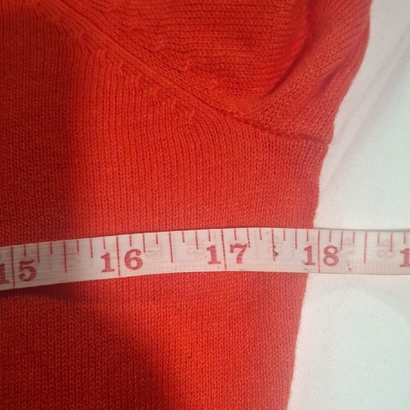 NEW.New York & Company Women's Orange Ruffled Cardigan Size S - Picture 8 of 9